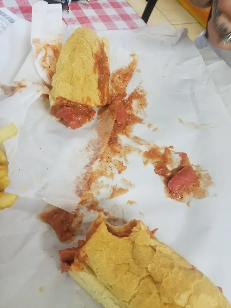 Red Weenie Poboy Sausage Sandwich